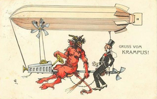 Illustration for article titled The Most Disturbing Images Of Krampus, Santa's Child-Eating Counterpart